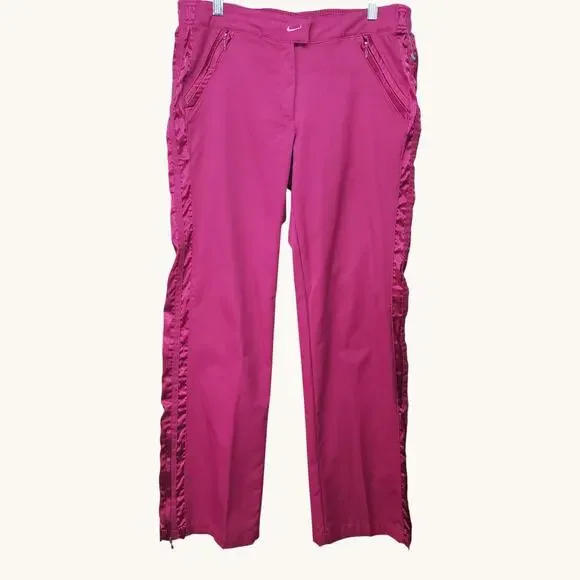 Nike Burgundy Tracksuit Womens Windbreaker XL Jacket + Large Pants Jogging Set - Picture 4 of 16